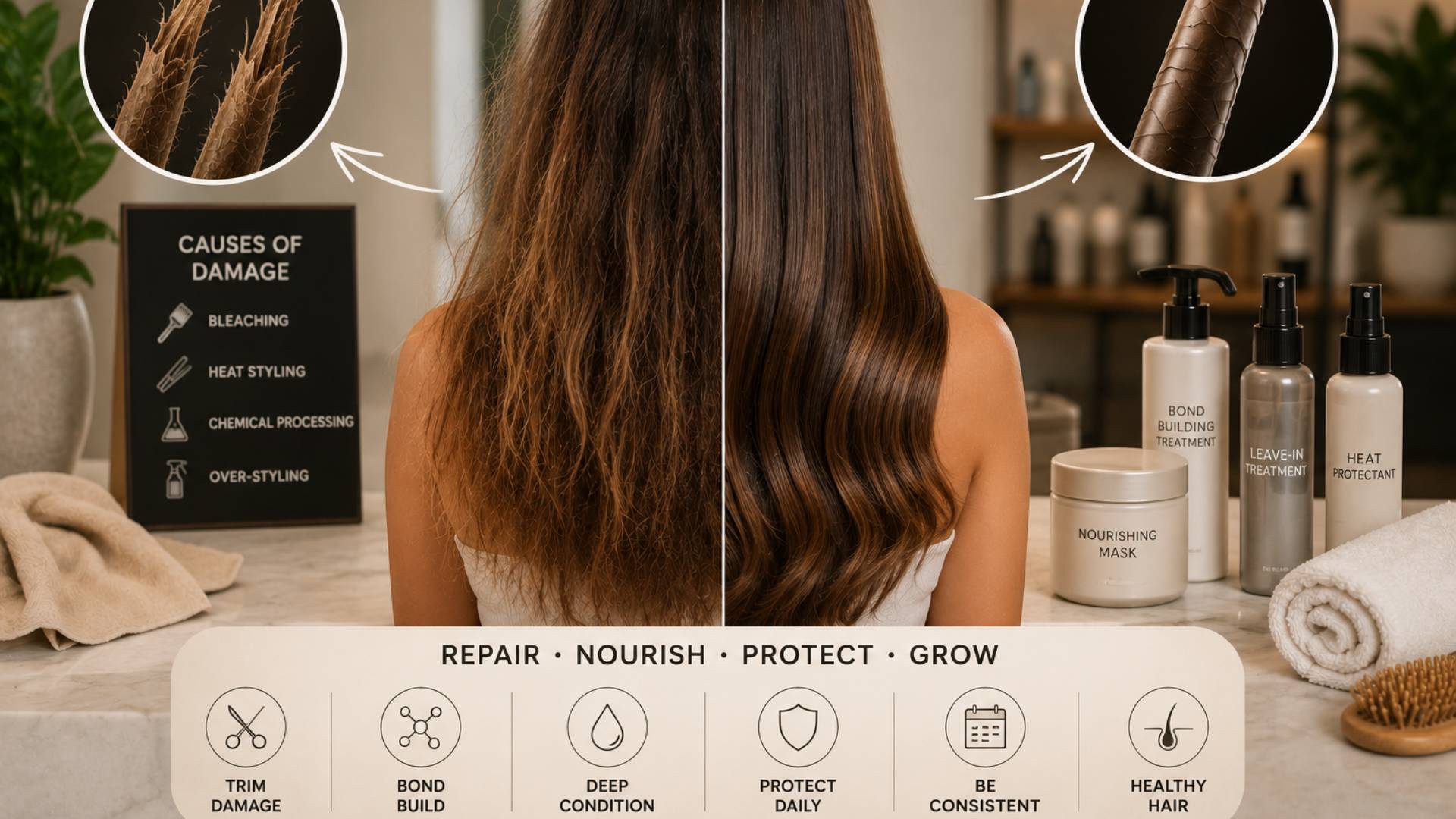 How to Repair Severely Damaged Hair